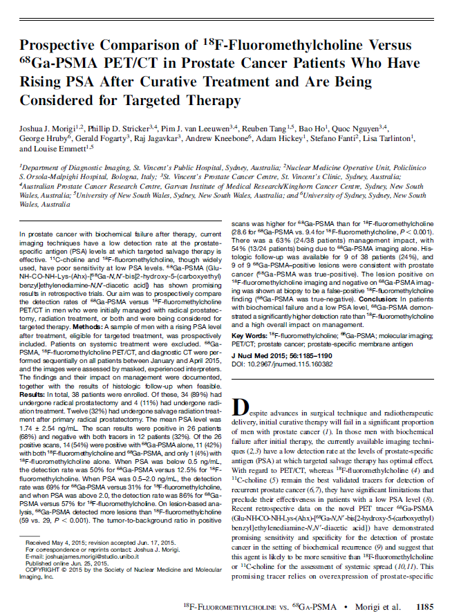 ga PSMA vs Choline 2